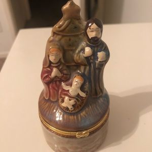 🔴3/$10🔴 Christmas Nativity Trinket/Jewelry Box.